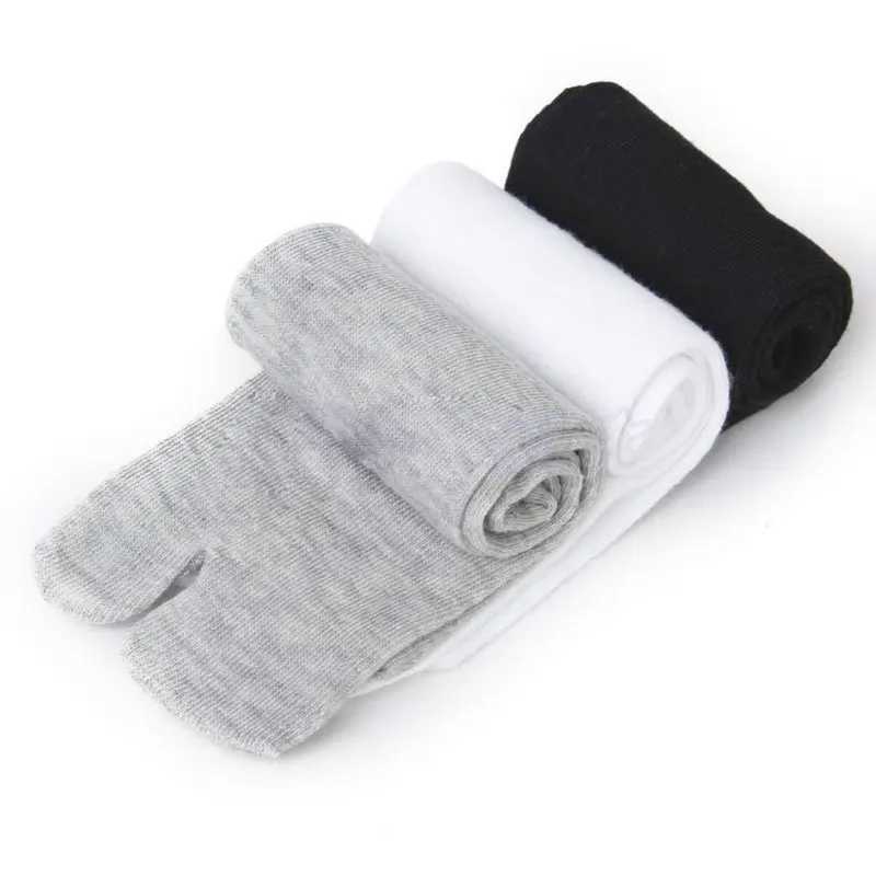 3 Pairs Japanese Unisex Fiber Two Finger Socks Flip Flop Sandals Split Toe Tabi Geta Socks X250319