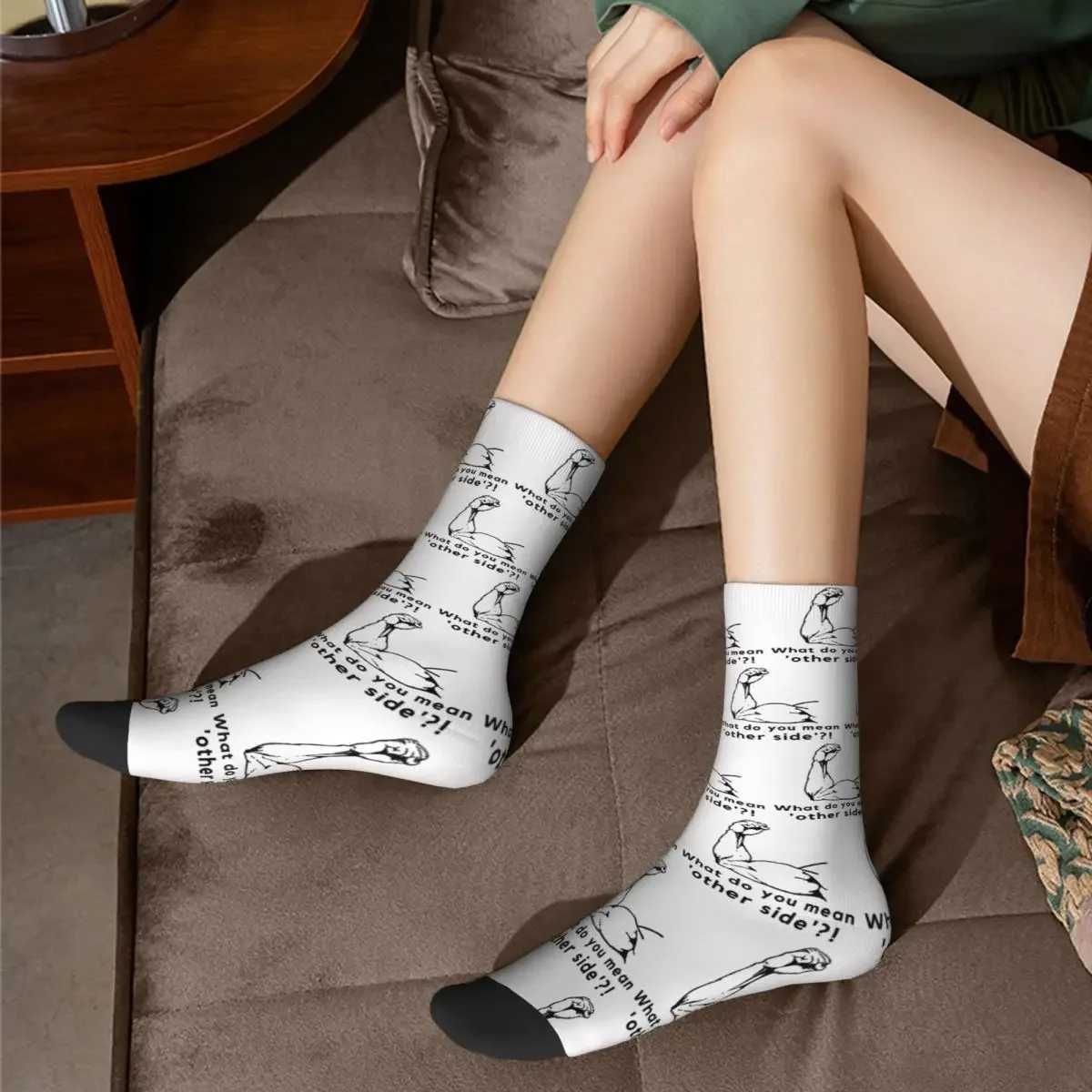 What do you mean by other side socks? Harajuku sweatshirt absorbent long socks seasonal unisex birthday gift X250319