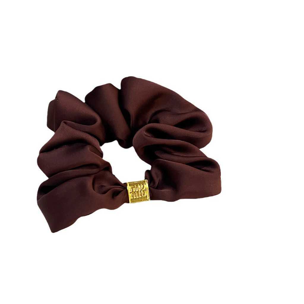 Hair Rubber Bands New Korean Style Headband with Simple Versatile and High-end Feel Sweet Hair Rope Princesss Golden Ponytail Large Intestine H250318