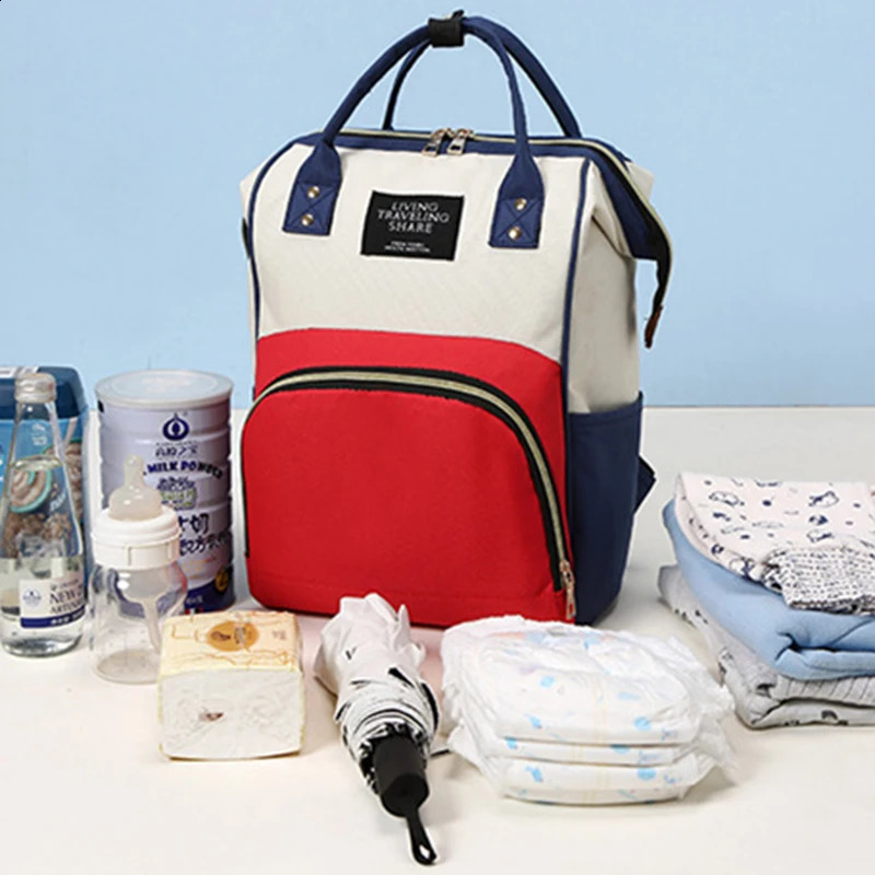 Large Capacity Canvas Mummy Bag Multifunctional Baby Bottle Thermal Insulation Travel Storage Bag Fashion Mummy Bag Hanging Bag 250319