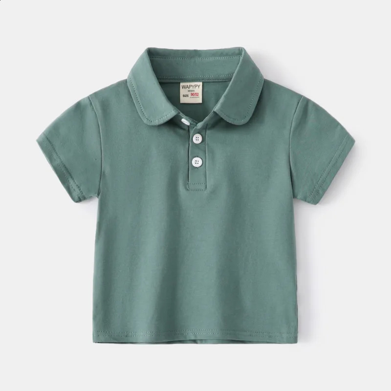 Kids Polo T Shirts Solid Cotton Boys Sport Polo T-Shirts Childrens Tops Fashion Kids Clothes Summer Children Polo Tees 250319
