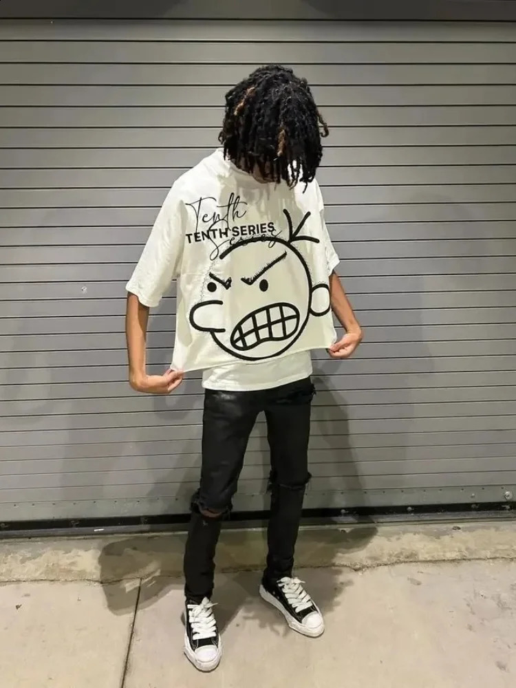 Y2K T Shirt Streetwear Men Women Clothing Cartoon Kid Graphic Print Short Sleeve Harajuku Hip Hop Trendy Oversized T Shirt 250313