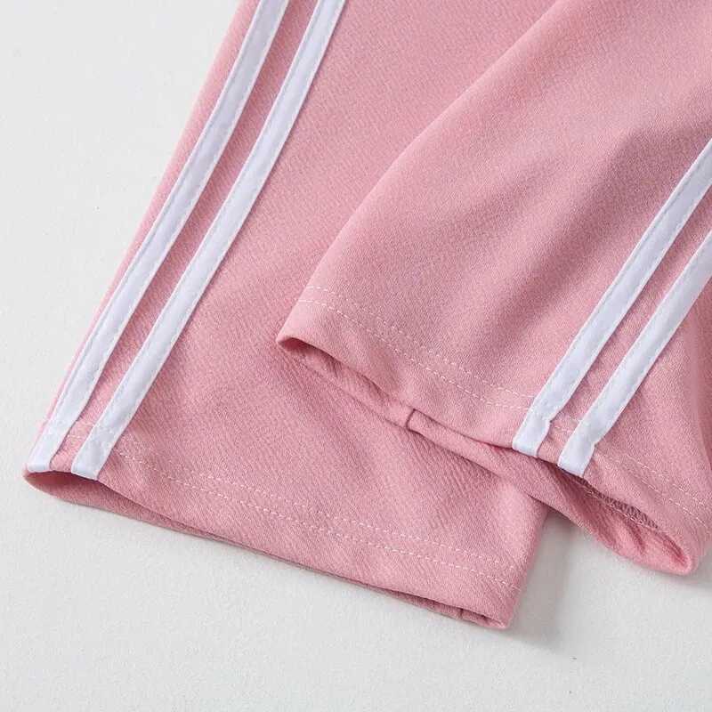 Pink Pants for Children in Summer Girls Are Comfortable Handsome and Versatile Wide-leg Pants.T250318