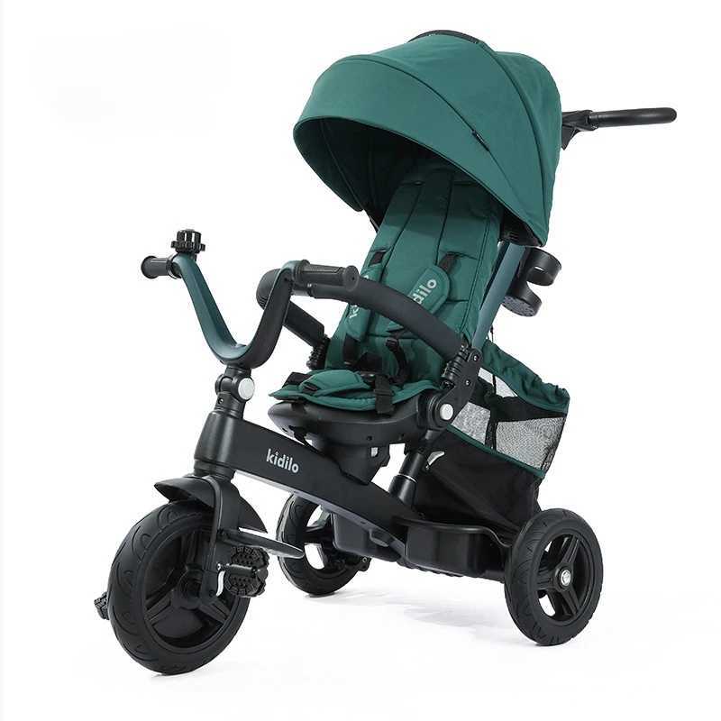 Childrens tricycle lightweight foldable baby can push and ride the bicycle 3-6 year old baby stroller luxurious Z250319