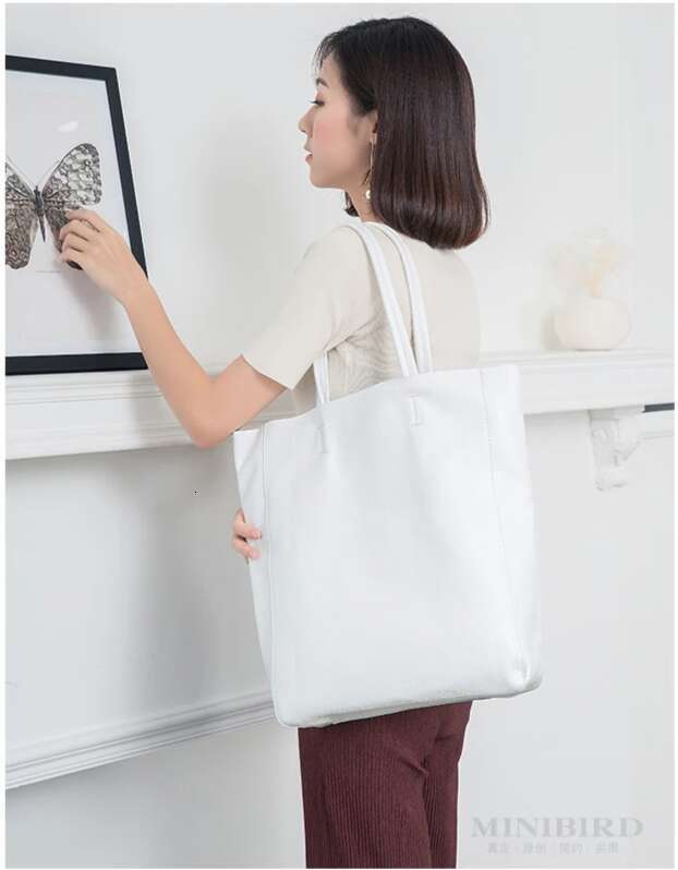 Simple Style Genuine Leather Women Tote High Quality Cowhide Large Shopper Female Totes Calfskin Shoulder Bag New