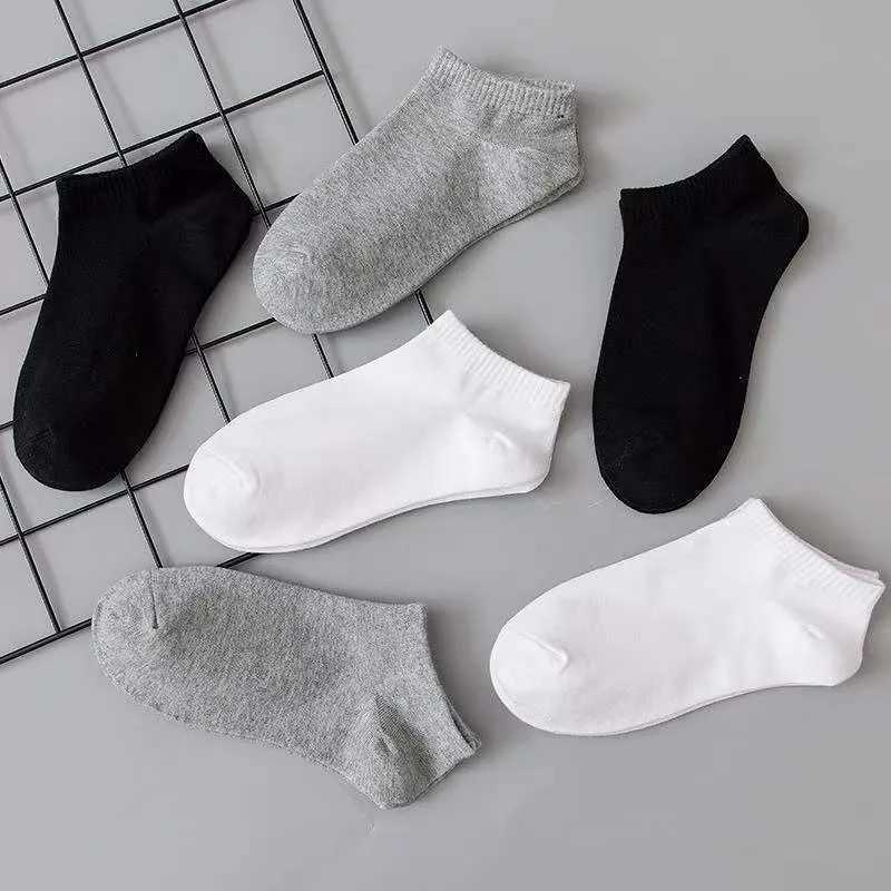 10 pairs of sports and casual solid color socks comfortable breathable sweat absorbing invisible X250319