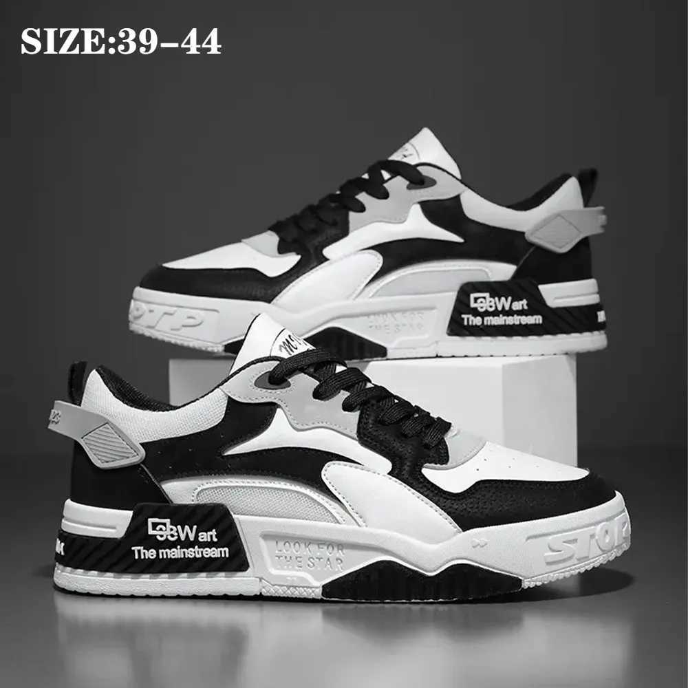 New Fall Casual Sneakers Mens Comfortable Platform Shoes 2024 Trend Lace-up Vulcanized Zapatilas Sizes 3-44 Z250319