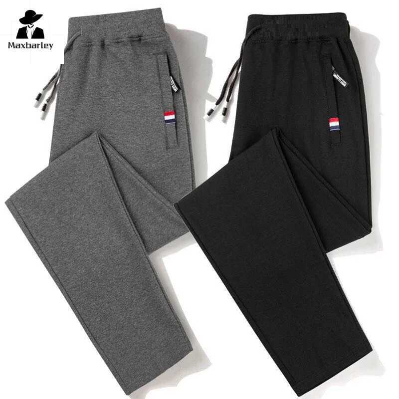 Autumn Pants Men Fitness Sportswear Tracksuit Elastic Waist Sweatpants Cotton Trousers Loose Gyms Jogger Track Pants Mens M- 8XL X250319