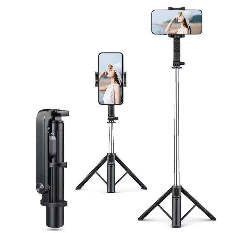 Universal Mobile Phone Magnetic Selfie Stick with Wireless Remote Tripod for iPhone 16 15 Pro Max PH17