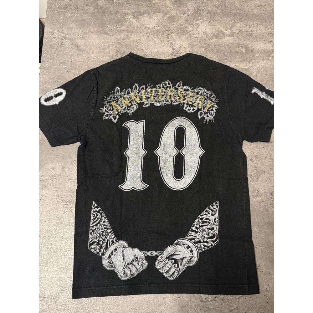 American street hip-hop printed trendy men's and women's casual versatile short sleeved T-shirt