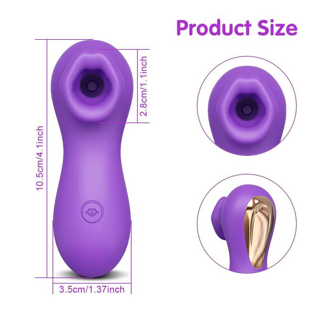 Clit suction cup vibrator sex toy adult female tongue vibration Clitoris stimulation Nipple oral sex Etotic masturbation W250319