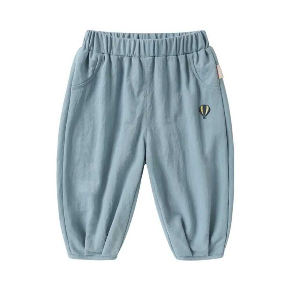 Cartoon Cute Comfortable Baby Long Pants Single Hole Silk Mosquito Pants Summer Casual Pants for Boys and Girls for ChildrenT250318