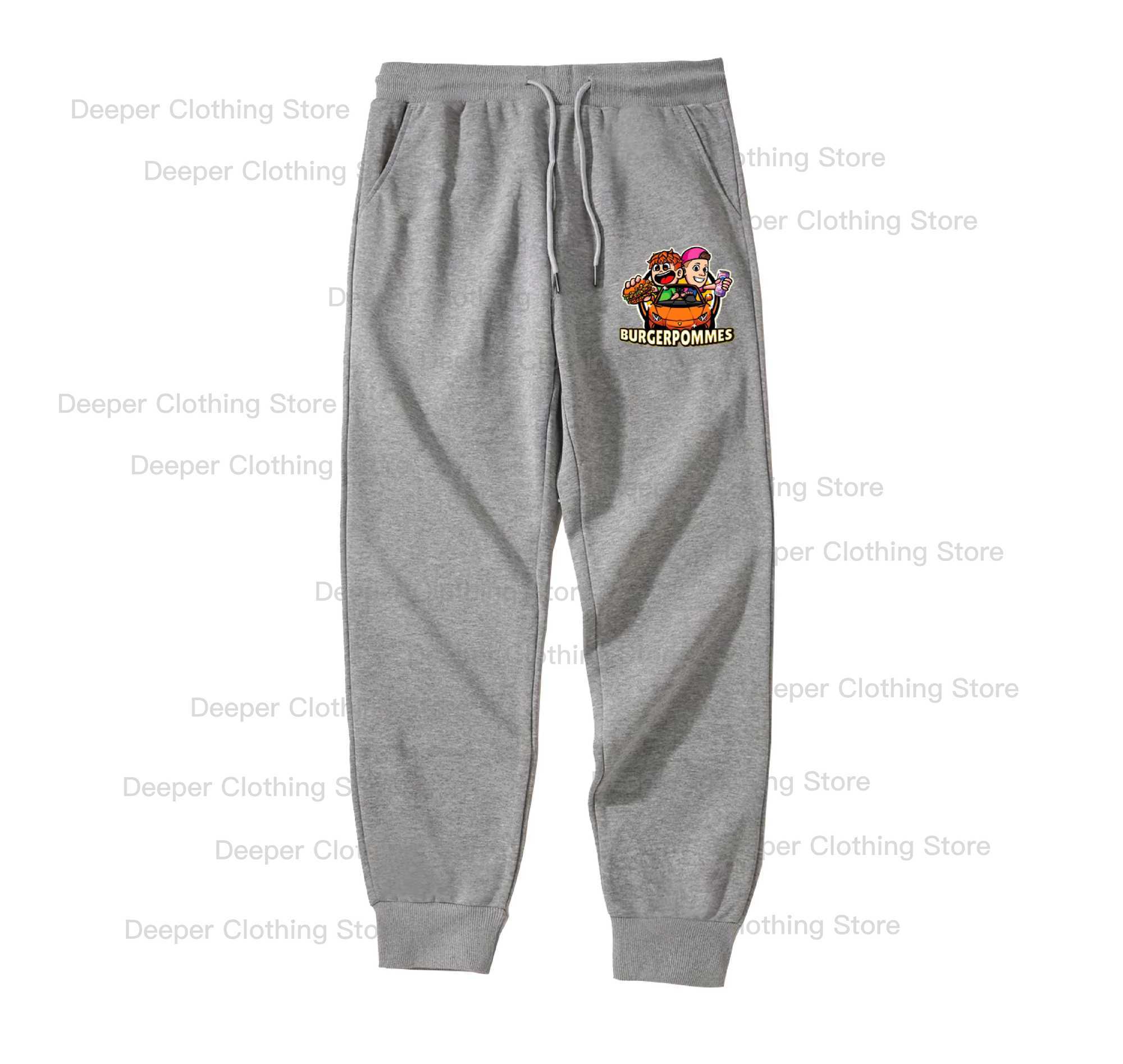 Burgerpommes icrimax Sports pants Men/Women Harajuku Kawaii Sweatpants Y2k Unisex Anime Cartoon kids boy Fashion Casual pants X250319