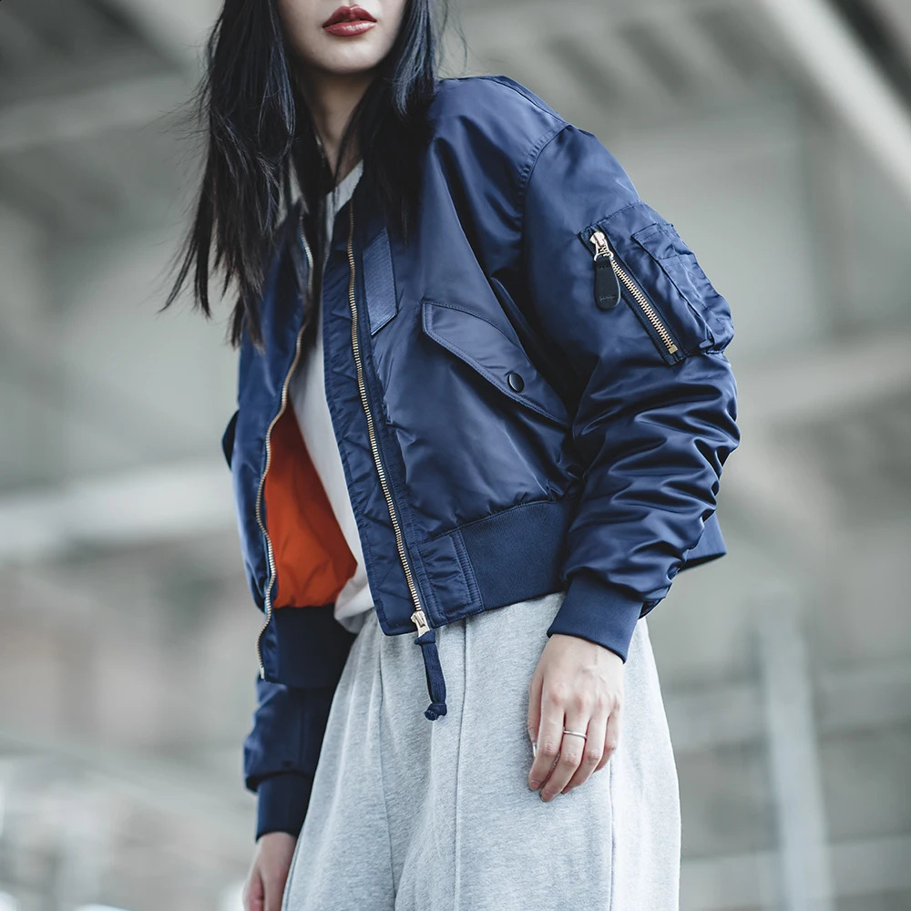 Maden womens autumn and winter thick jacket windproof baseball cotton casual top 250317