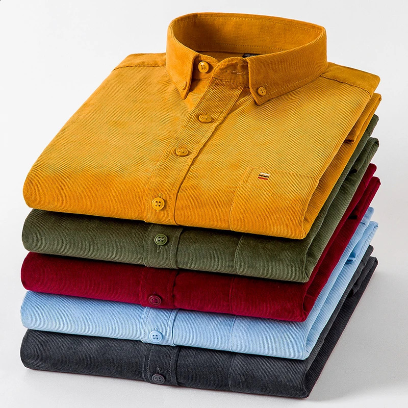 7XL 6XL cotton denim shirt mens long sleeved casual fit soft and comfortable pocket dress 250317