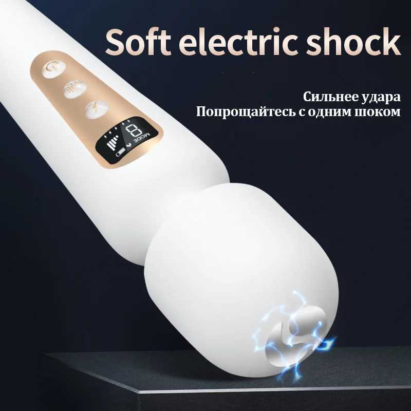 LCD display vibrator intelligent heating AV vibrator with 5 different frequencies of magnetic suction to charge female sex toys W250319