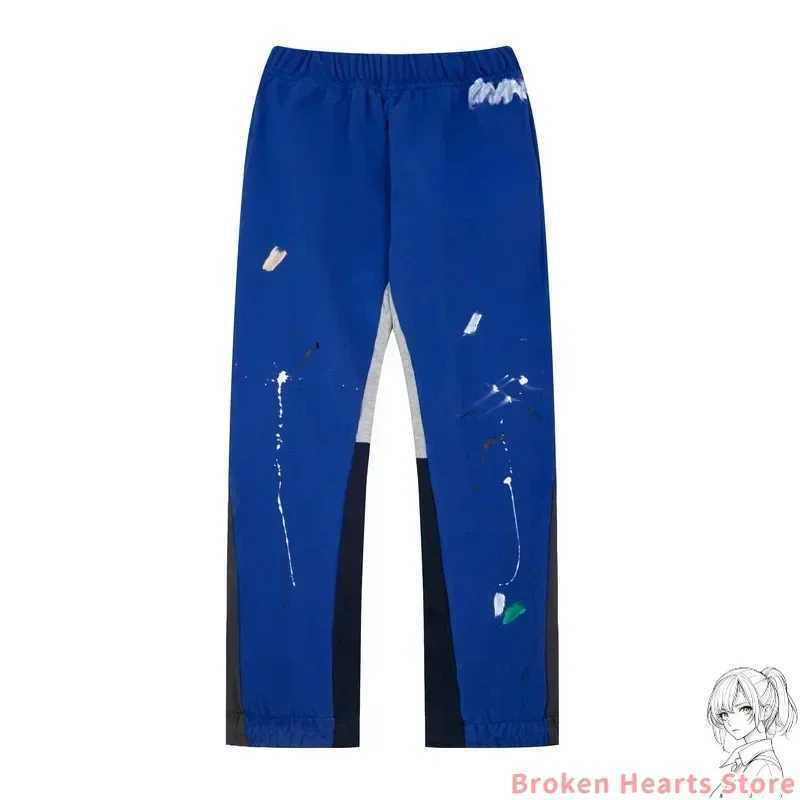 Vintage Hip Hop Letter Baggy Casual Pants Casual Tie Dye Sweatpants Y2K Clothing Men Women Stretch Waist Jogging Pants TrousersT250319