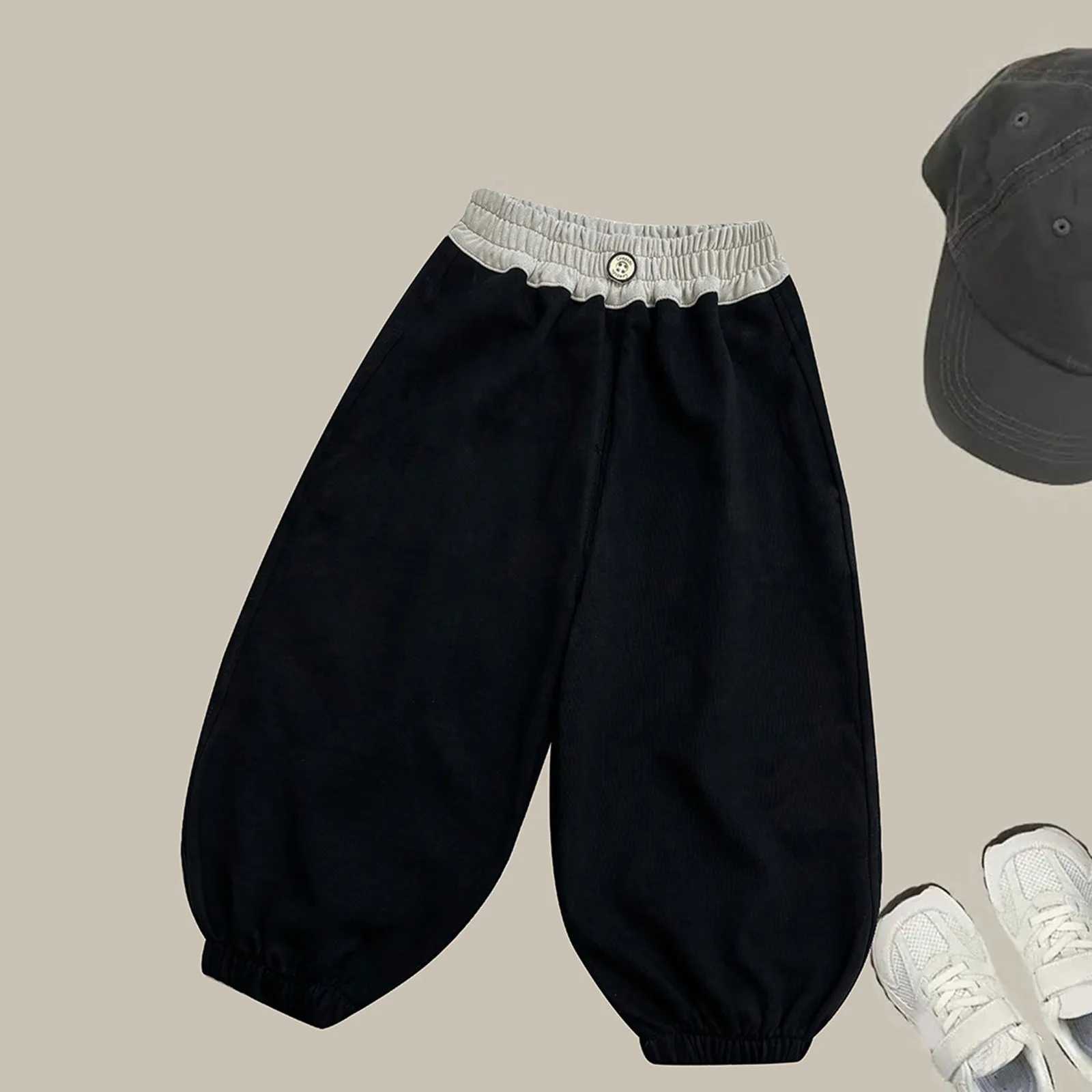 Spring and summer printed soft casual clothing sports pants loose casual cotton baby sports pants cat baby clothingT250318