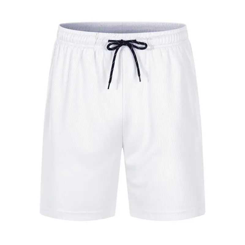 Mens sport pocket solid color drawstring dry beach shorts summer pants pocket loose sports pants W250319