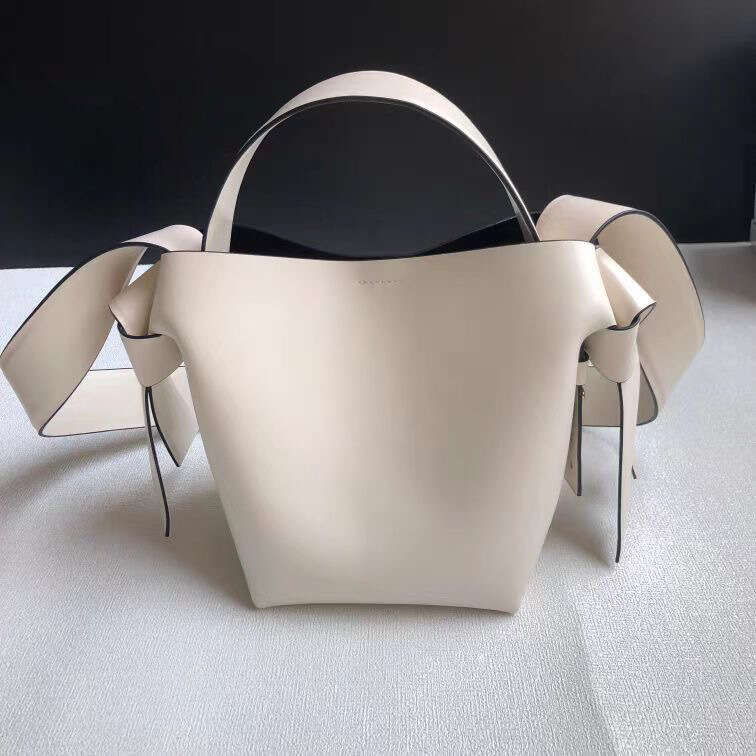2025 Autumn Winter New Leather Women's Acne Studios Bucket Bag, High-End And Niche Design, Single Shoulder Crossbody