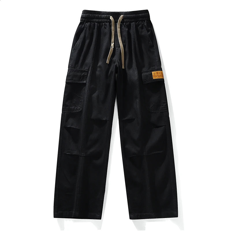 Vintage Jeans Pants for Men High Street Yellow Mud-Dyed Washed Ripped Denim Overalls Trousers Man Workwear Plus Size 6XL 7XL 8XL 250317