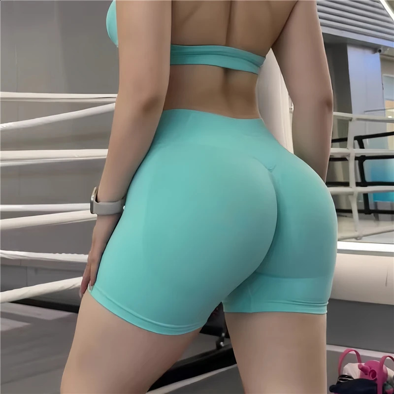 Gym Impact Running Shorts Scrunch Butt Shorts Women Biker Cycling Shorts Seamless Leggings Sexy Athletic Yoga Shorts 250318