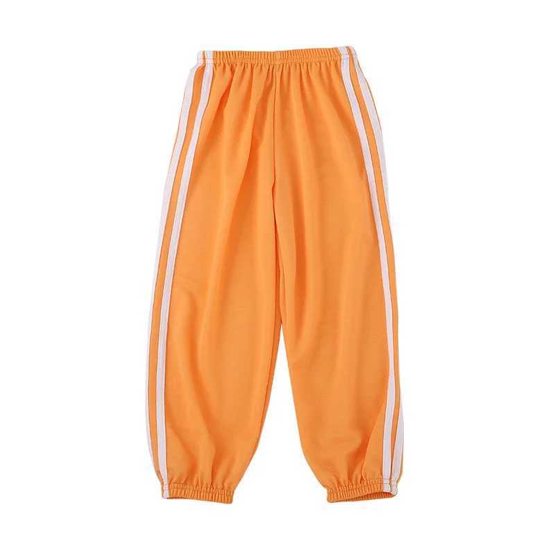 Childrens pants summer thin clothes boys and girls casual mosquito proof pants childrens candy colored casual clothesT250318