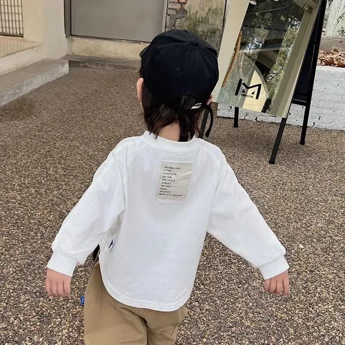Boys T-shirt Autumn Baby Kids Tops Casual Sports Long Sleeve Clothing Sweatshirts Sports Kids Boy Girl Hoodies Toddler T-shirts 250319