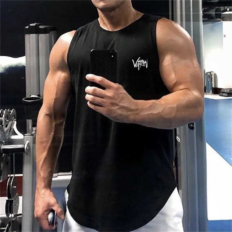 Trendy sports quick drying vest ins gym loose muscle running vest summer sleeveless elastic t-shirt sweaty men M-4XLT250318
