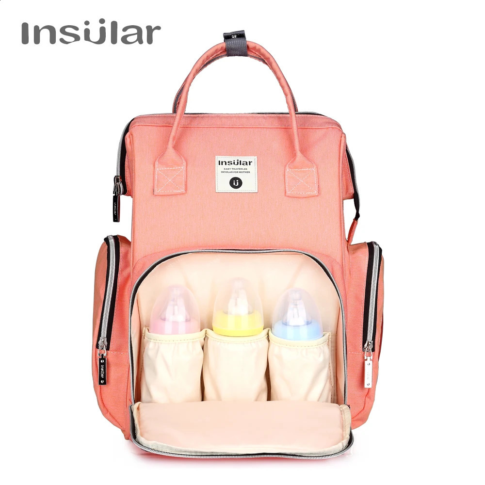 Insular Baby Diaper Bags Backpack Baby Nappy Changing Bag Thermal Bag For Baby Strollers 250319