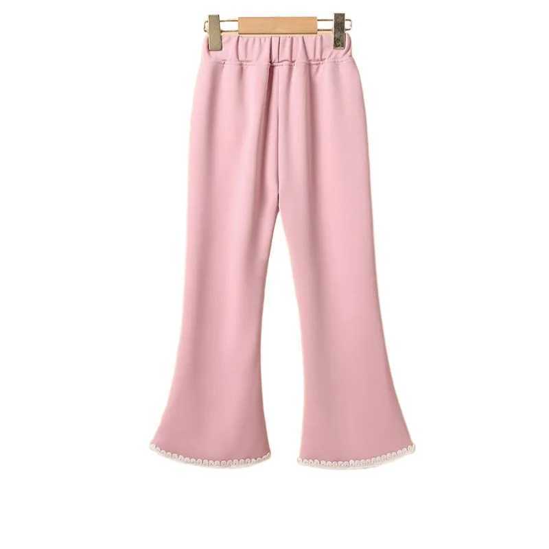 2024 New Fashion Childrens Stretch Flared Pants Trouser for Teenager Girls Clothes 2 4 6 8 10 YearsT250318