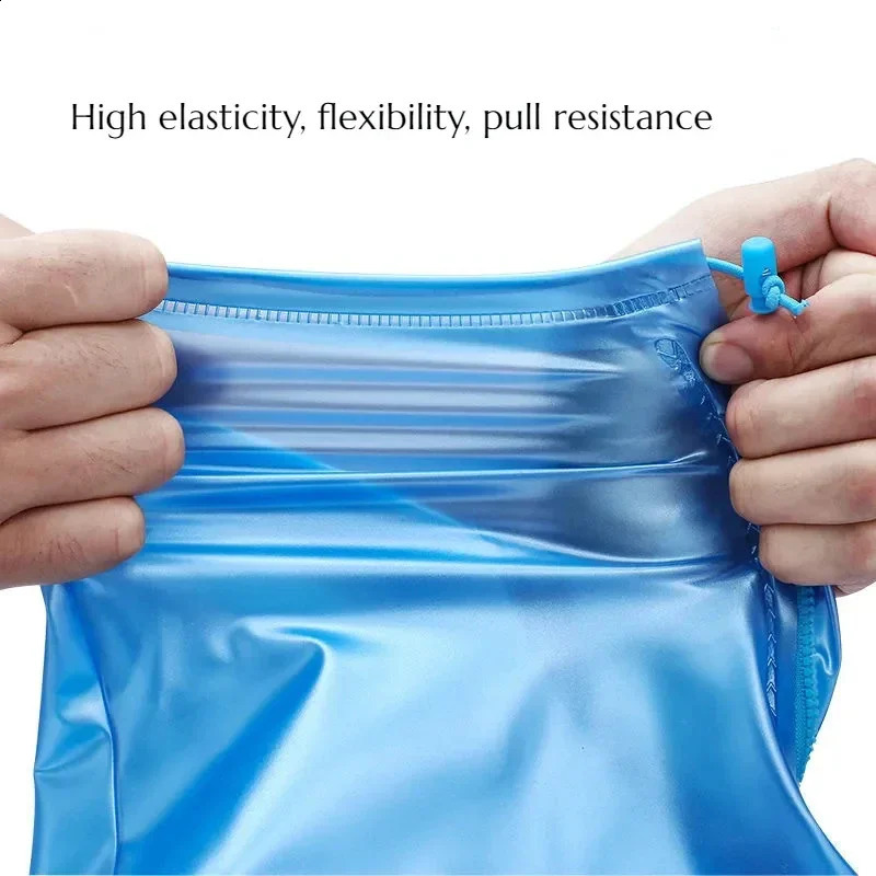 1 pair of waterproof shoe covers anti slip reusable rain boots for women PVC outdoor highquality 250318