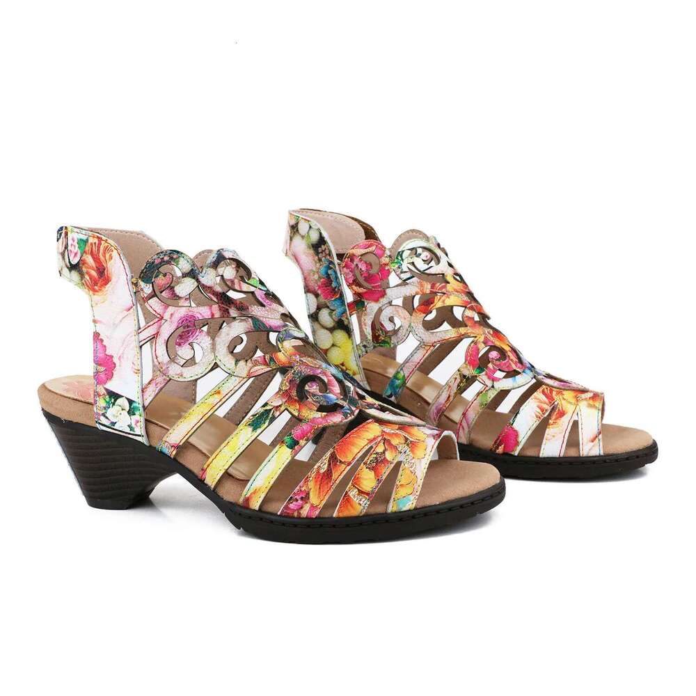 Wedge Heels Socofy Raffan Summer Slim High Heel Sheepskin Women S Fashion Sandals