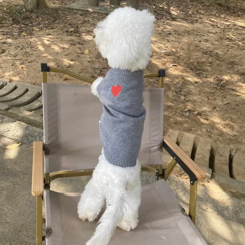 1 piece of pet clothing for spring and summer warmth dog hoodie love sweater suitable small mediumsized dogs cats 250318