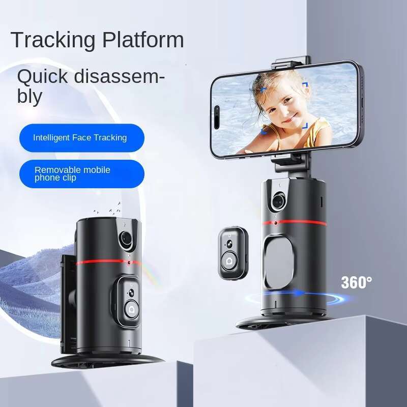 AI Intelligent Auto Face Tracking 360 Gimbal Stabilizer Phone Rotation Holder Tripod Stick for Vlog Selfie Camera