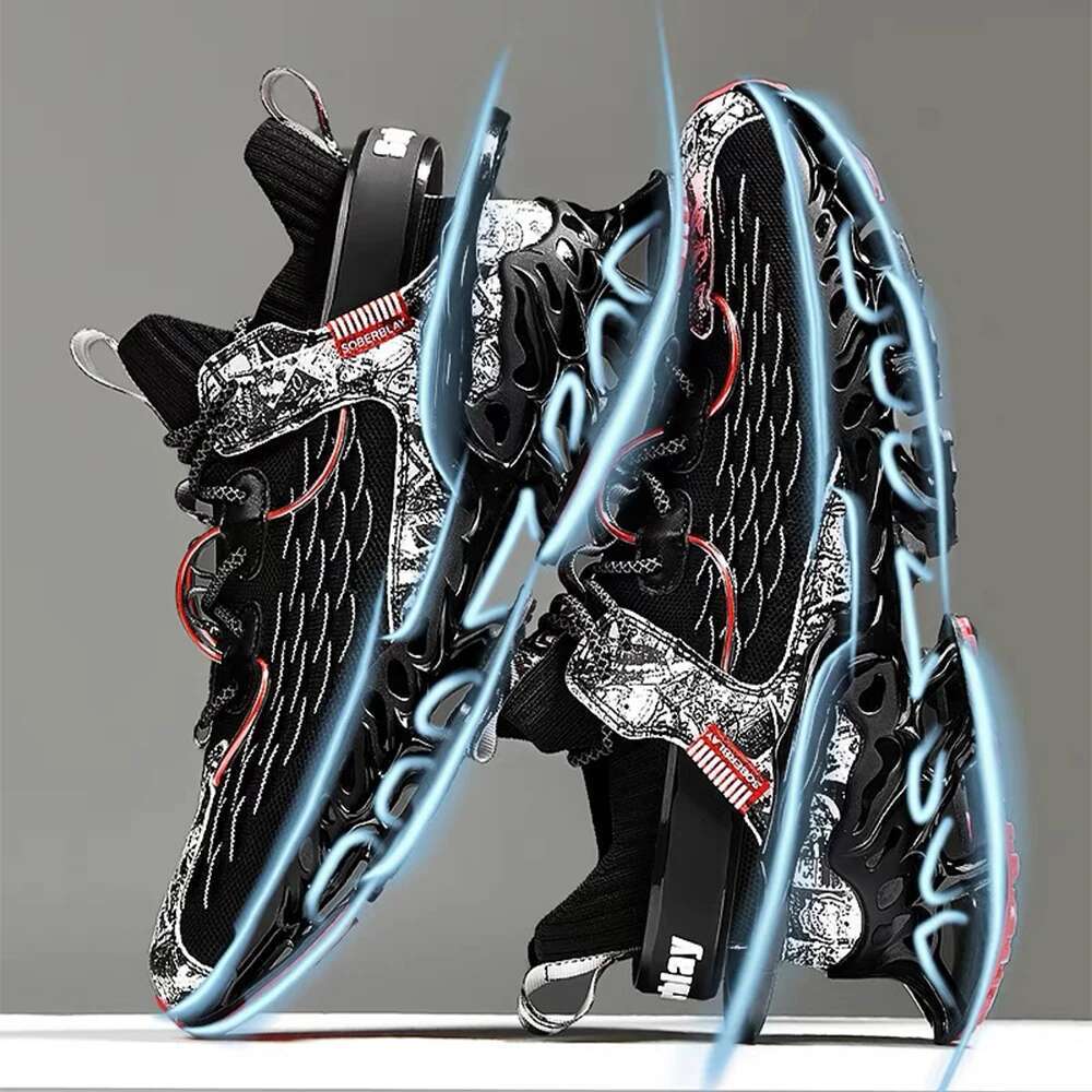 2025 new anti slip training leather outdoor men's oversized hiking designer fashionable jogging shoes