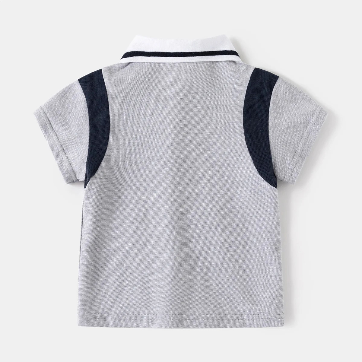 Baby Boys Short-sleeved T-shirt Summer Baby Tops Boys Color Blocking Short-sleeved POLO Shirt 250319