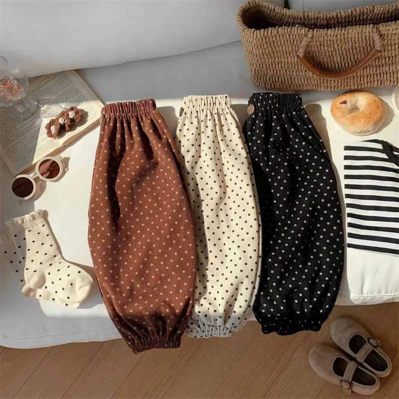 Toddler Korean Casual Clothes Spring Autumn Baby Retro Loose Boy Children Outdoors Harem Pants Printed Girl Kid Fashion TrousersT250318