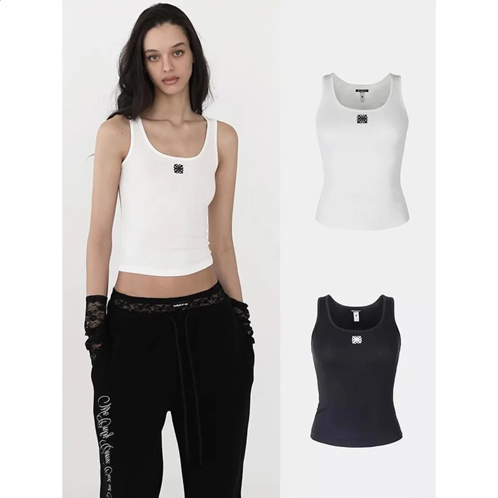 American Girls Tank Top Suspension Womens Korean Niche Print Interior Sexy Bottom Women 250319
