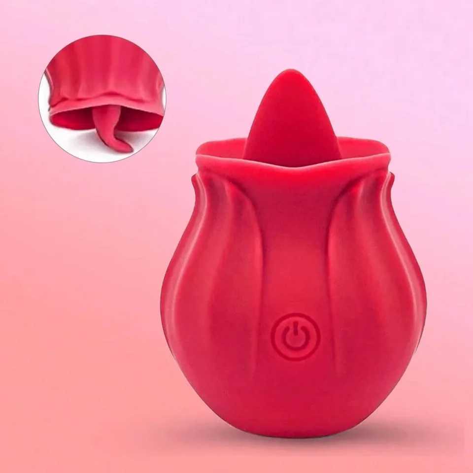 Sucking rose vibrator female vaginal massager sucking cup oral sex licking clitoris strong stimulation female sex toy W250319