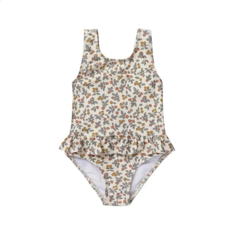 Kids Swimwear for Girls 25 Summer RC Cute Print One-piece Swimsuit Baby Girls Bikini Set 250319