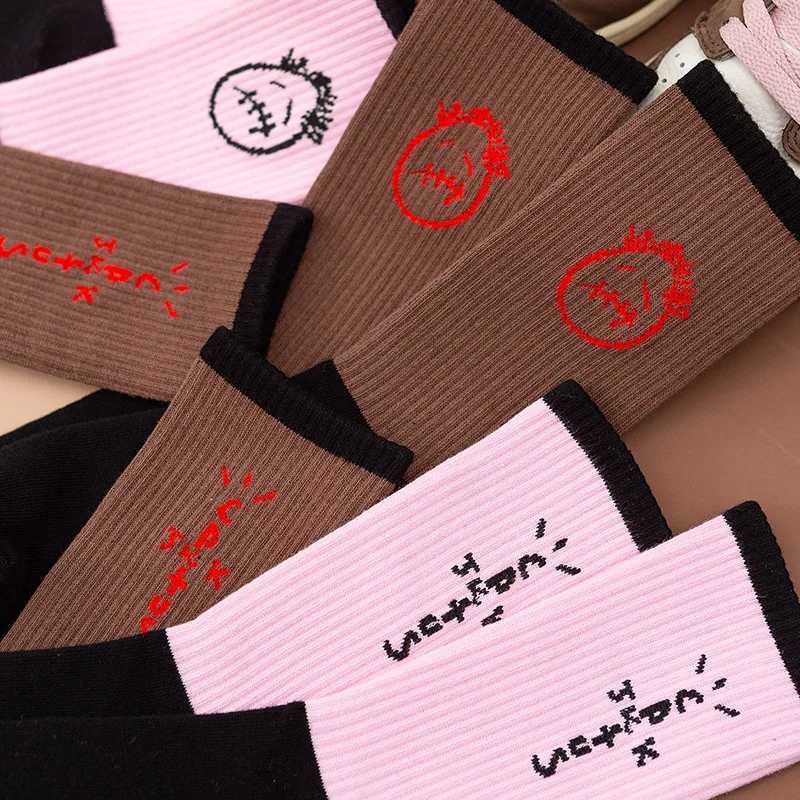 Mens SOCKS Skate New BLACK Crew SOCKS Fashion Bandanas Funny Streetwear Hip Hop 27 Style Mens Gifts X250319