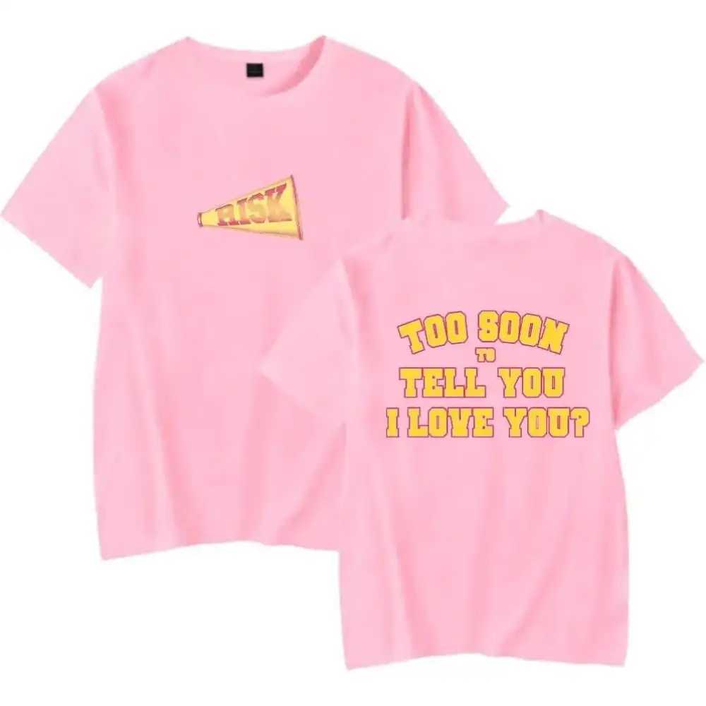 Gracie Abrams took the risk too quickly to tell you I love you Merch short sleeved T-shirt unisex fashion staff collar topT250318