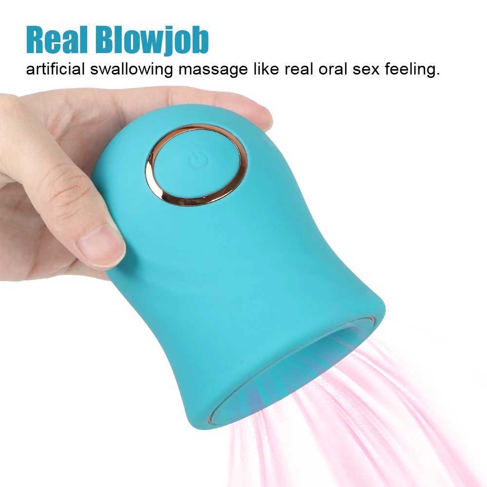Male Masturbator Penile Pump Vibrator Used for Male Glans Sucking Rooster Exercise Machine Medical Delay Ejaculation Oral Sex ToysXJ250319