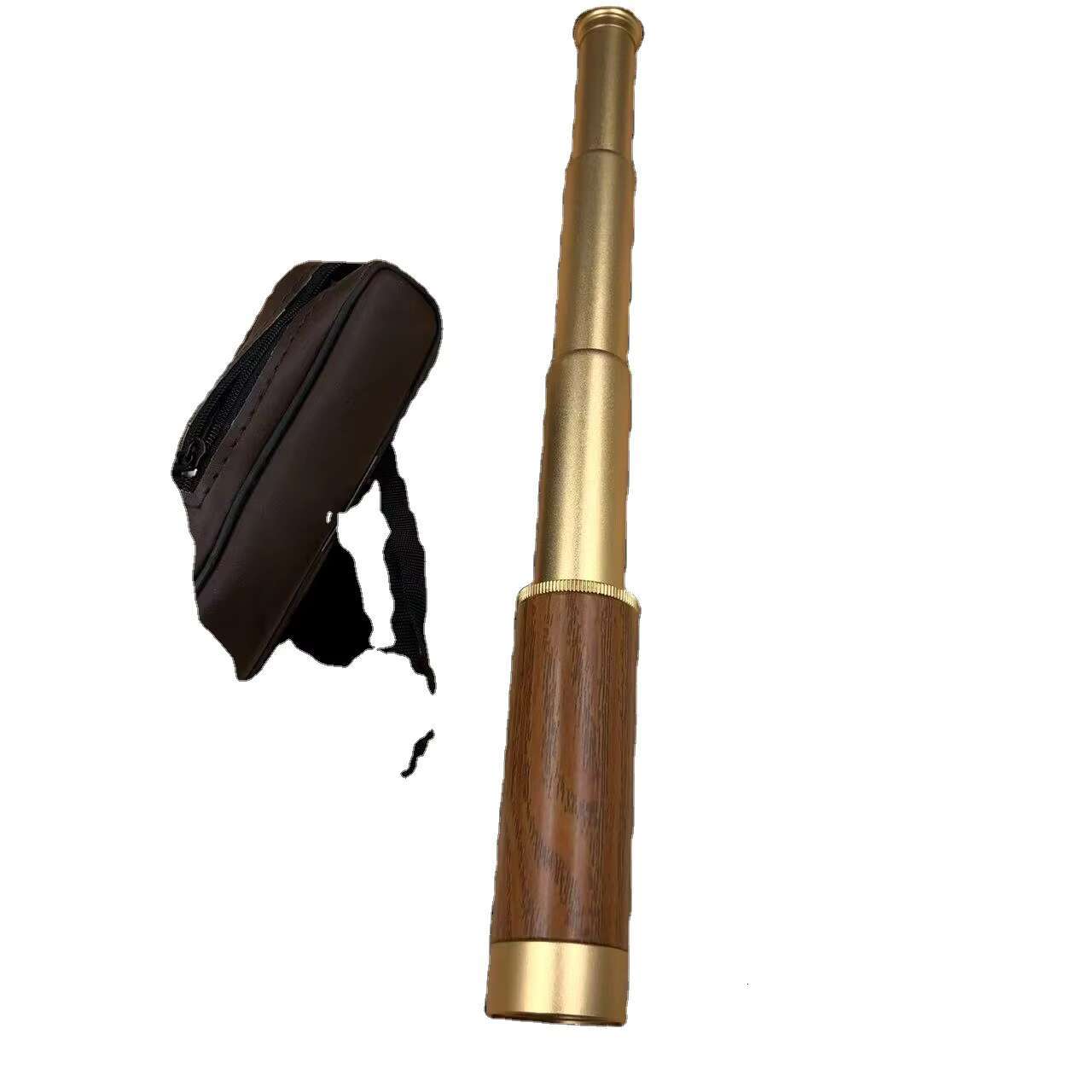 25X30mm Nautical Spyglass Maritime Pirate Captain Monoscope Metal Folding Outdoor Hunting Monocular Telescope
