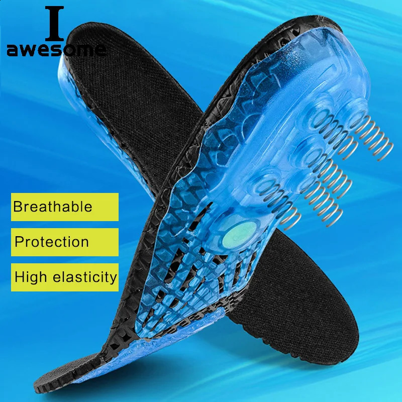 Running Sport Basketball Insoles Silicone EVA insoles silicone shoes pads for Plantar Heel Shock Absorption Pads soles insert 250319