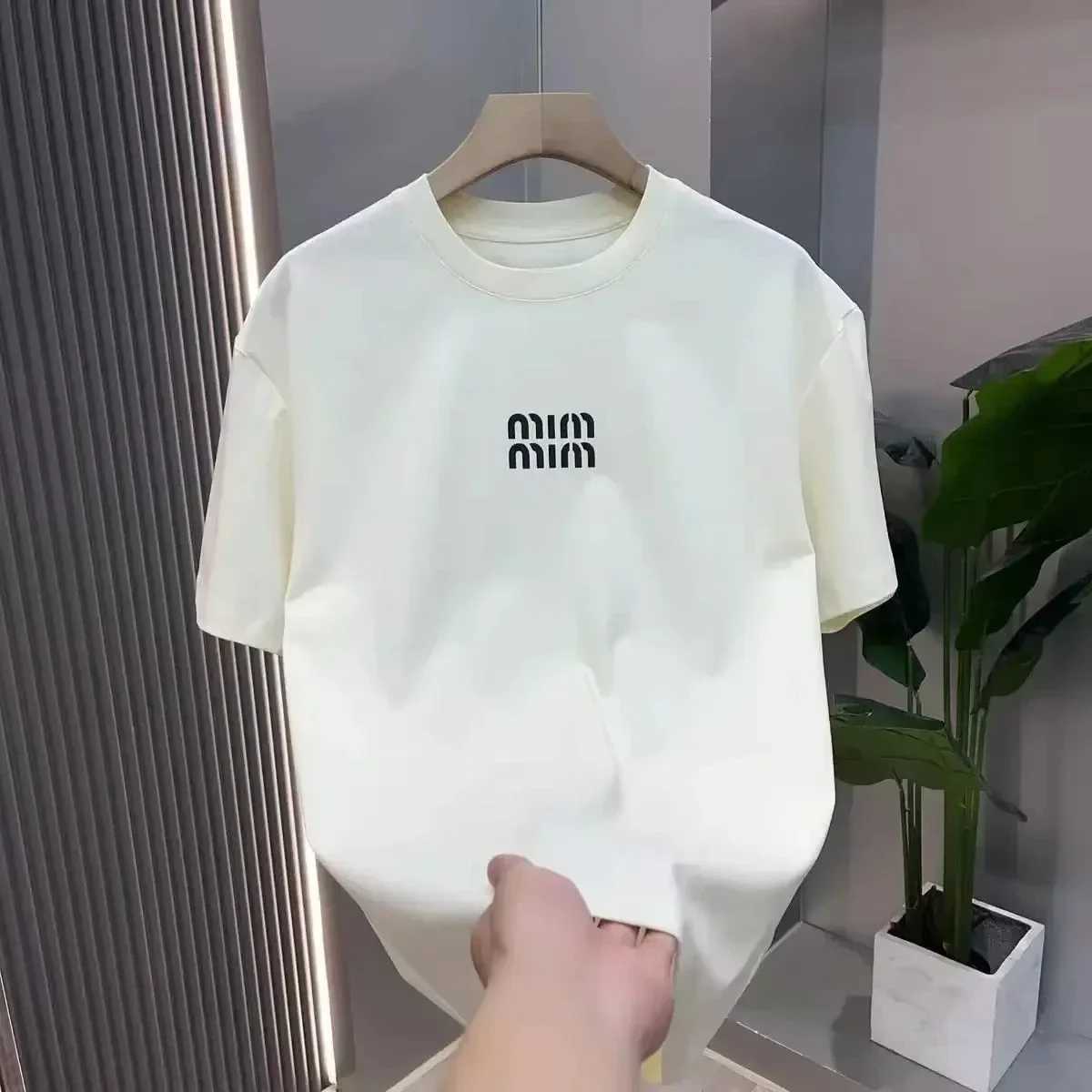 The latest letter printing T-shirt of Italian Tide brand in summer 2025 featuring mens and womens styles and breathable Y2K four seasonsT250319
