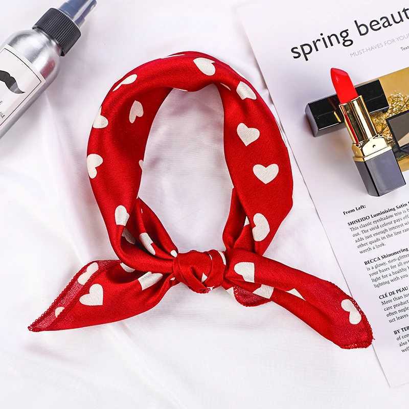 Square Silk Scarf 2023 Fashion Silk Satin Printed Scarf Wen Scarf Kerchief Fem Bandana Shawl Accessories X250319