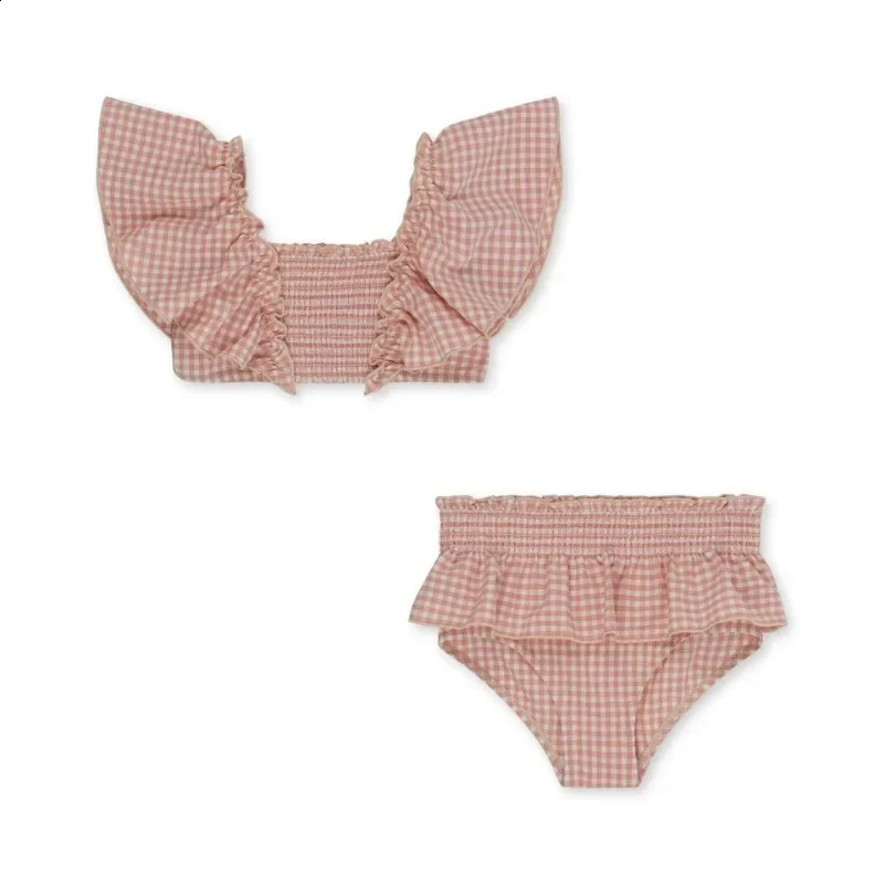 Baby Girl Swimwears Two Pieces Sunscreen Swimsuit Kids Swimwear for Girls Bikinis Bebe Swimming Childrens Swimsuits Mayo 250319