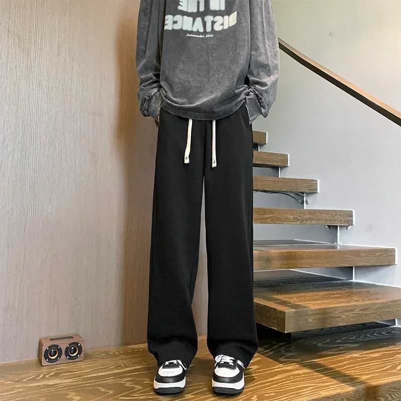 New Mens Side Stripe Y2K Vintage Sweatpants Casual Drawstring Baggy Trousers Gym Jogger Pants Streetwear Pantalones Hombre X250319